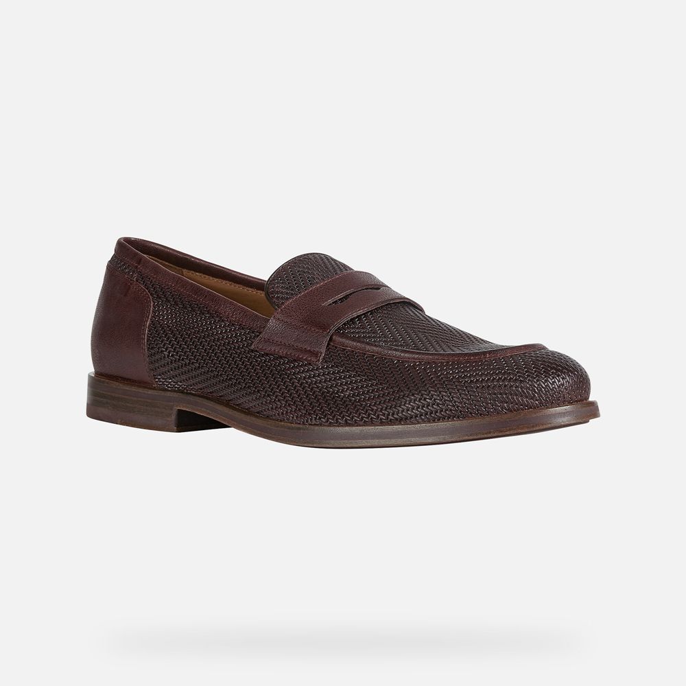 Geox Erkek Loafers Koyu Kahverengi - Bayle - DML-120653